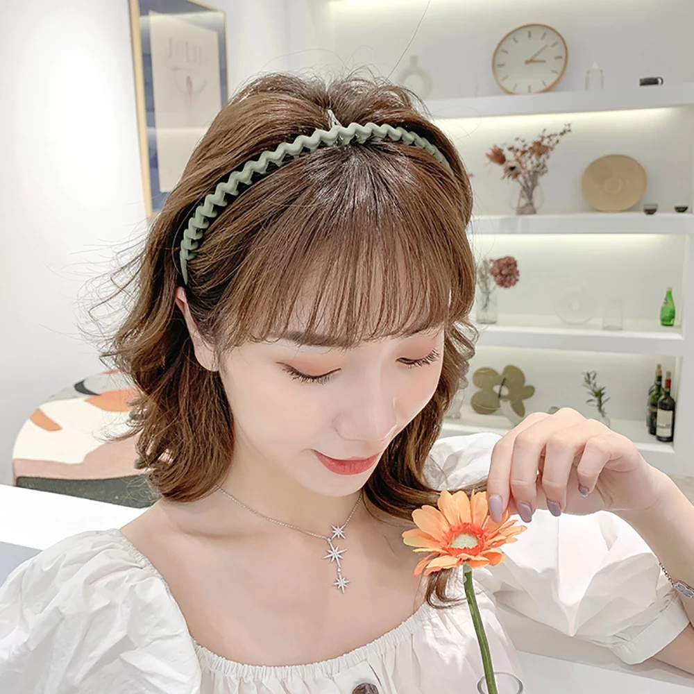 Băng Đô Cài Tóc Màu Sắc Nhám Chống Trượt Không Dễ Rơi