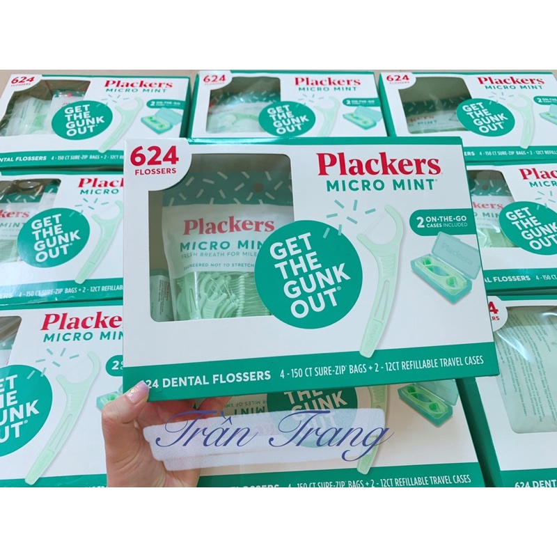 Tăm chỉ nha khoa Plackers 624 tăm/hộp