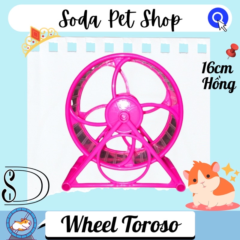 Wheel Nhựa Lớn 16cm Cho Hamster