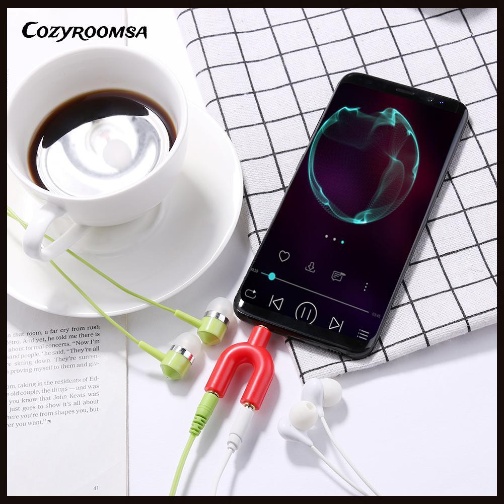 Bộ Chia Tai Nghe 1 Đầu Dương Sang 2 Đầu Âm 3.5mm Tiện Dụng