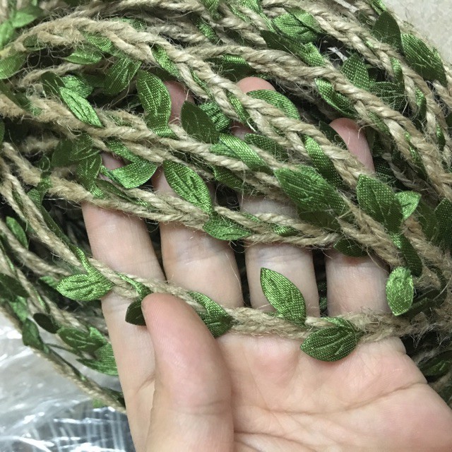 Dây thừng đan lá trang trí