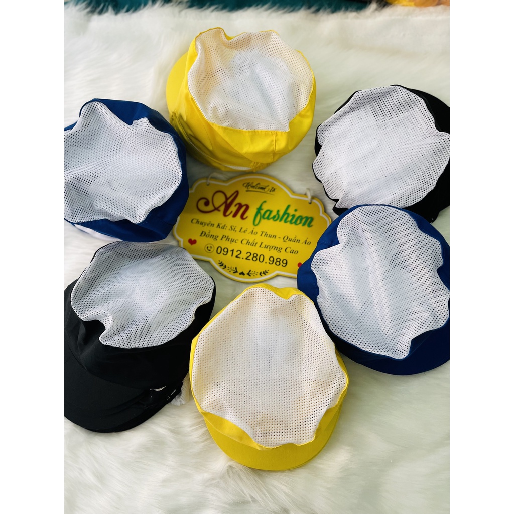 Nón Lưới Thủy Sản vải Kaki có búi tóc  _ Hình Chụp Thật