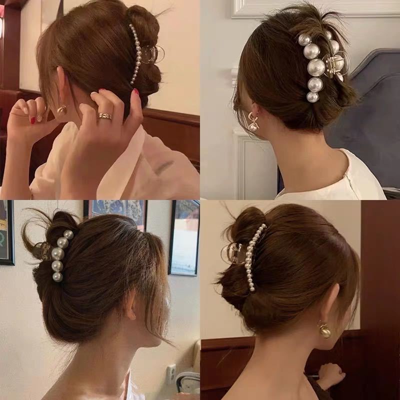 Kẹp tóc càng cua Hàn Quốc ngọc trai nữ đẹp hottrend