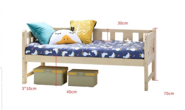 [Sẵn] Giường ngủ  gỗ cho bé đến khi trưởng thành 180*100*40 cm | BigBuy360 - bigbuy360.vn