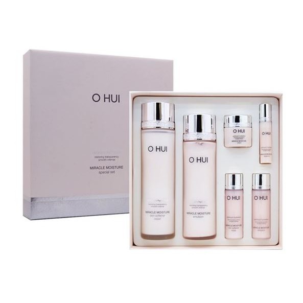 Bộ dưỡng ẩm 6 món OHUI Miracle Moisture 6pcs Special Set 6pcs 330ml