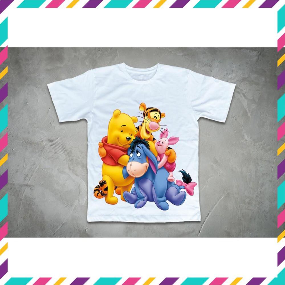 SALE- Áo thun in hình 4 nhân vật trong Winnie the Pooh - bán chạy nhất