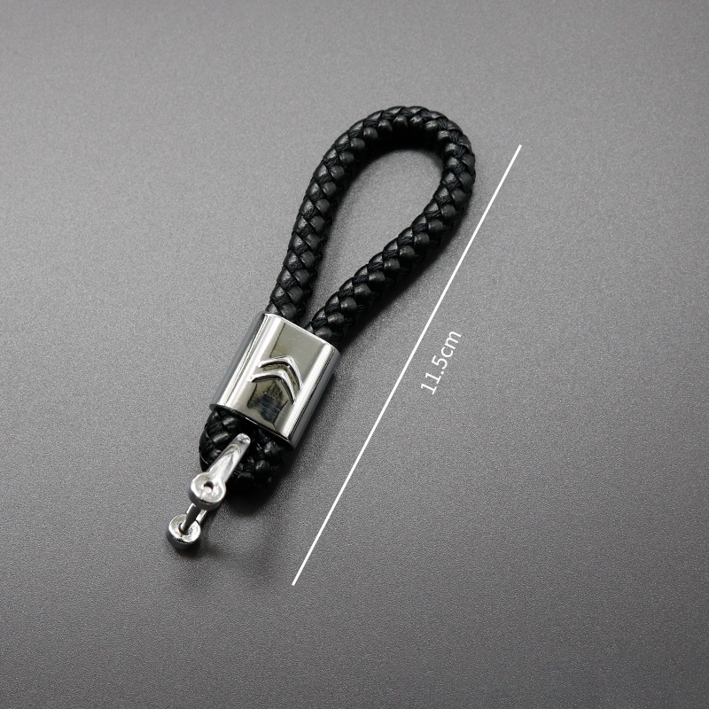 Móc Khóa Dây Da Bện Đơn Giản Cho Citroen C1 C2 C3 C4 C5 C6 C8 C4L DS3 DS4 DS5 DS5LS DS6