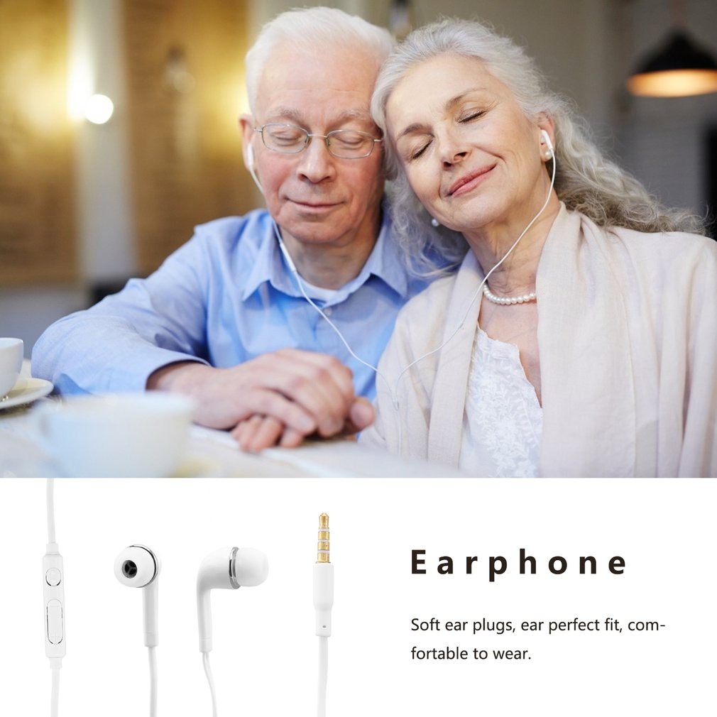 Tai nghe nhét tai có dây 3.5mm với điều khiển mic / âm lượng cho S4/S6/J5/Jb