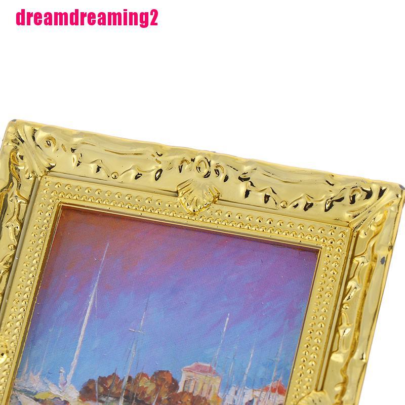 Khung Tranh Sơn Dầu Mini Tỉ Lệ 1: 1 Trang Trí Nhà Búp Bê