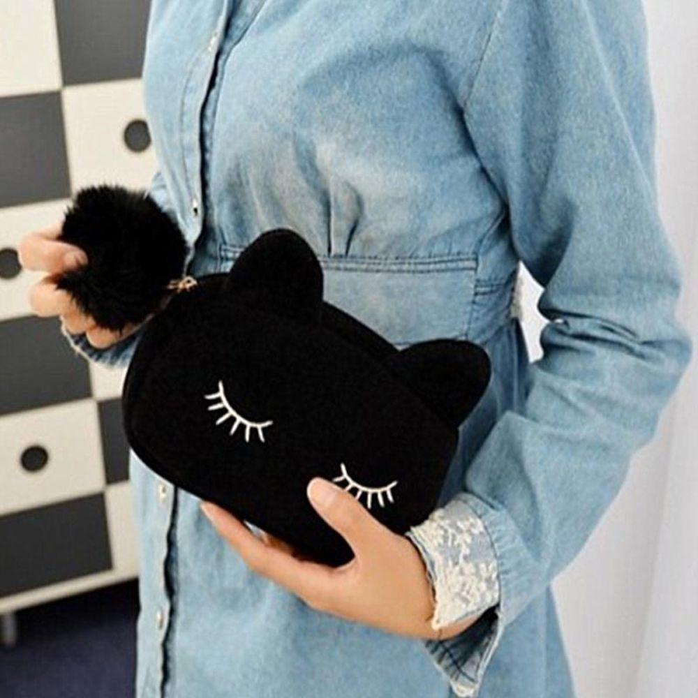 Túi Đựng Đồ Trang Điểm Đa Năng Hình Mèo Dễ Thương