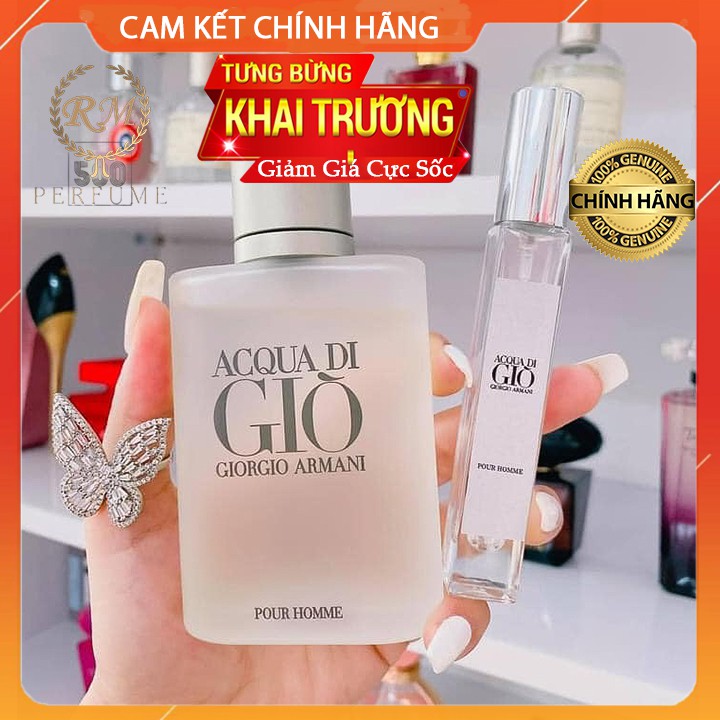 Nước hoa nam cao cấp Acqua di Giò vàng 5ml - 10ml - 20ml chiết chính hãng