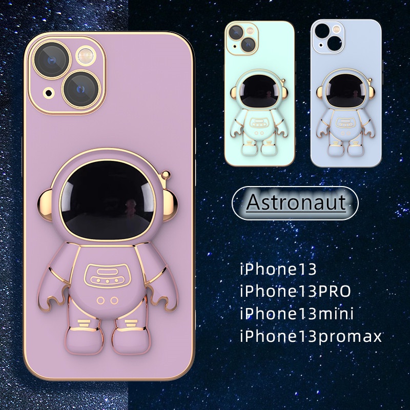 Ốp Điện Thoại Họa Tiết Phi Hành Gia 3D Có Giá Đỡ Cho iPhone 13 12 11 pro max 7 plus 8 plus x xs max xr 11 pro max 12 pro max 13 pro max