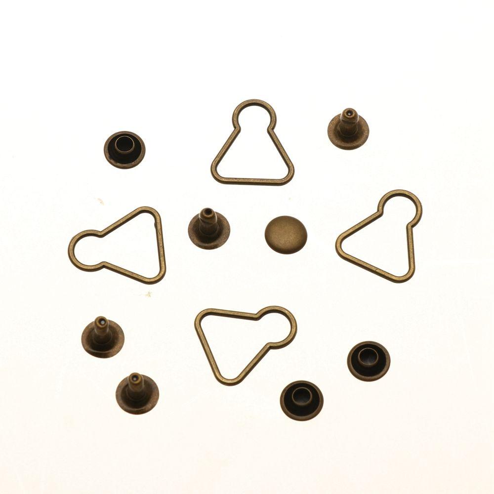 Bộ 4 Nút Thắt Lưng Hình Hồ Lô Bằng Kim Loại DIY