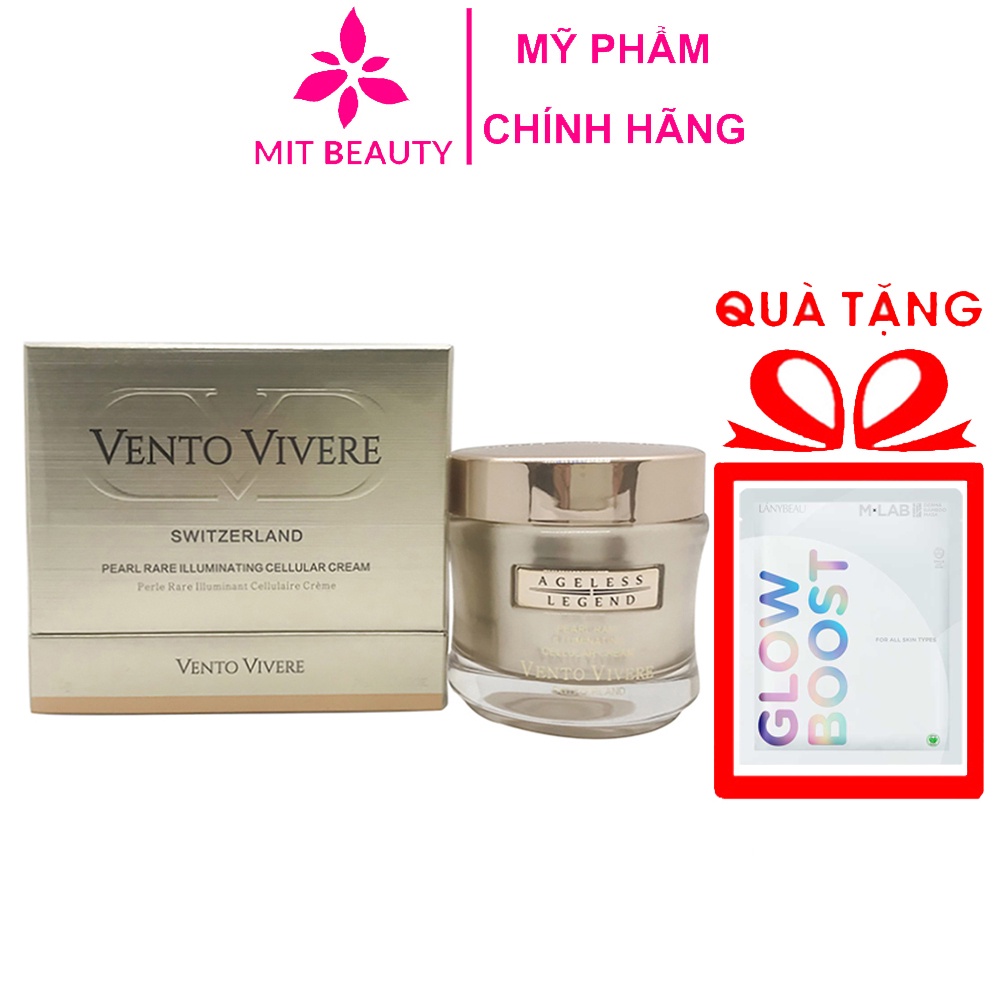 Kem Vento Vivere Pearl Rare Thụy Sĩ 30g Mit Beauty ngọc trai dưỡng trắng mờ nám tàn nhang