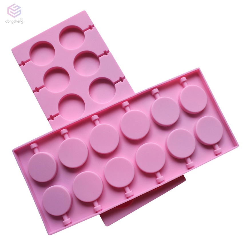 Khuôn Silicone Làm Kẹo Mút Lollipop Hình Tròn DIY