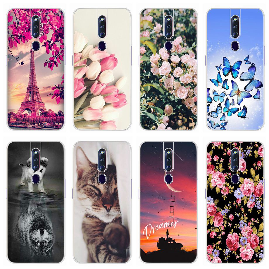 Ốp điện thoại silicone tpu mềm in hình dễ thương cho oppo f11 pro f 11 oppof11pro oppof11