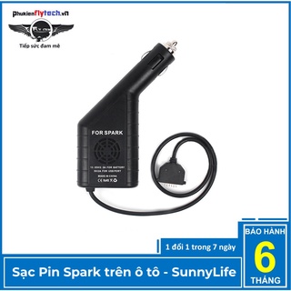 Sạc pin Spark trên oto - BH 6 tháng, đổi mới 7 ngày - Phụ kiện flycam DJI Spark - SUNNYLIFE - Thuận tiện - Dễ sử dụng