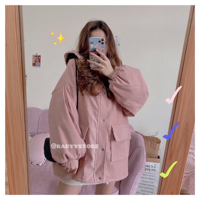 ÁO KHOÁC NHUNG LÓT BÔNG