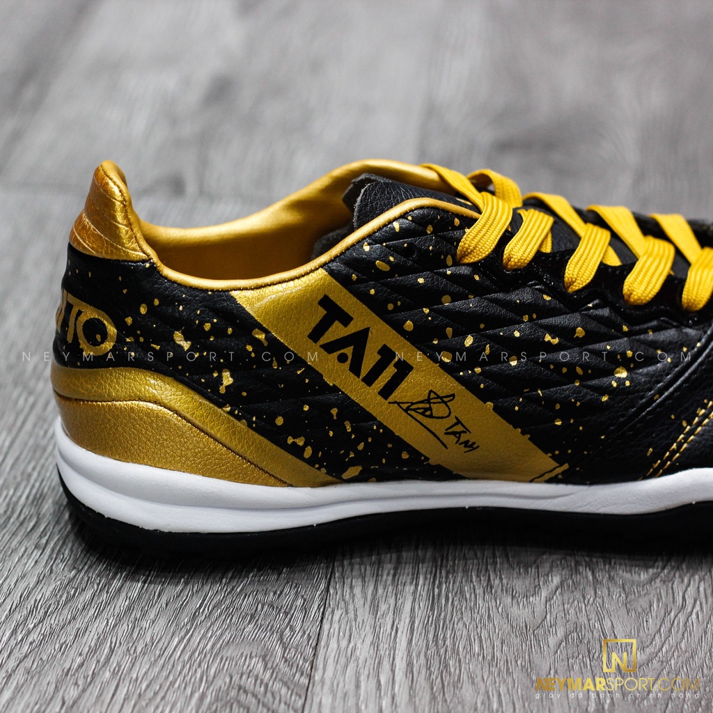 GIÀY ĐÁ BÓNG KAMITO TA11 TF TOUCH OF MAGIC - BLACK/GOLD CHÍNH HÃNG
