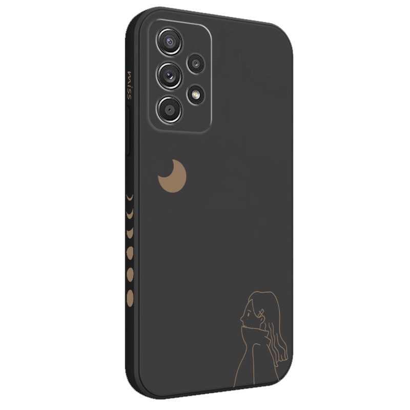 Ốp Điện Thoại Họa Tiết Mặt Trăng Twilight Miss Thoải Mái Cho Samsung Galaxy A72 A52 A52S A42 A32 4G 5G