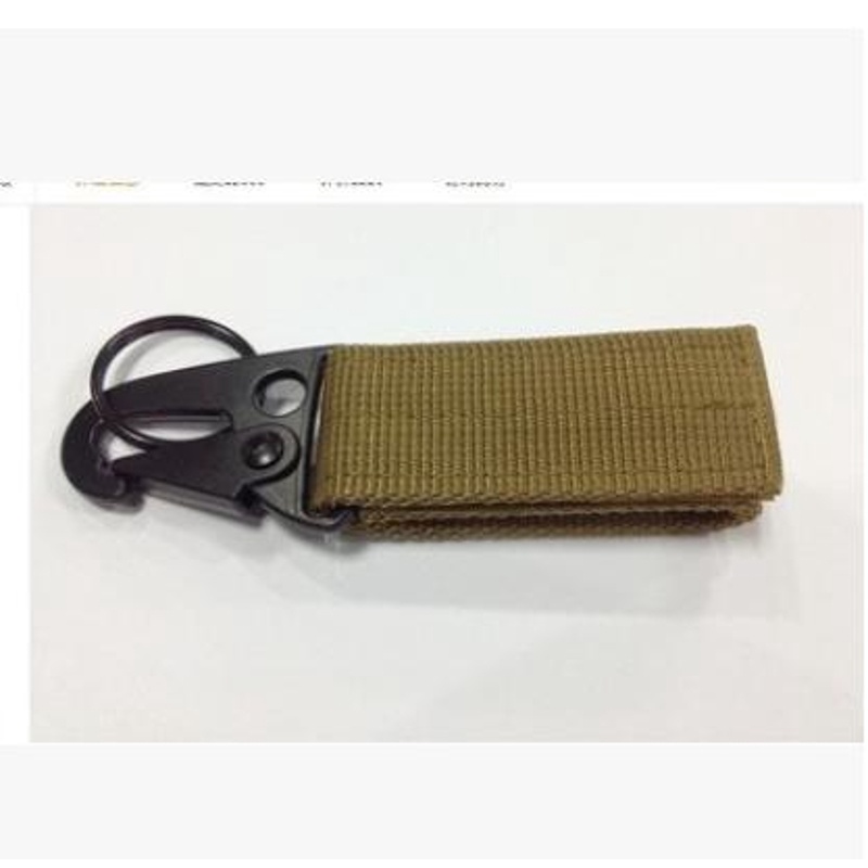 SUN Tactical Key Ring Belt Holder Nylon Hanging Belt Clips Keeper Pouch Military Utility Gear with Hooks Keychain Buckle for Molle Strap Webbing Attachement Hiking Backpack Clasp