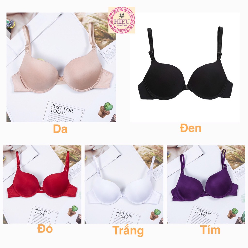 Áo Ngực Su Cài Trước Có Gọng Nâng Ngực Tạo Khe, Áo Lót Su Đẹp Mềm Mại Loại 1 Hieu Store24h - 1501
