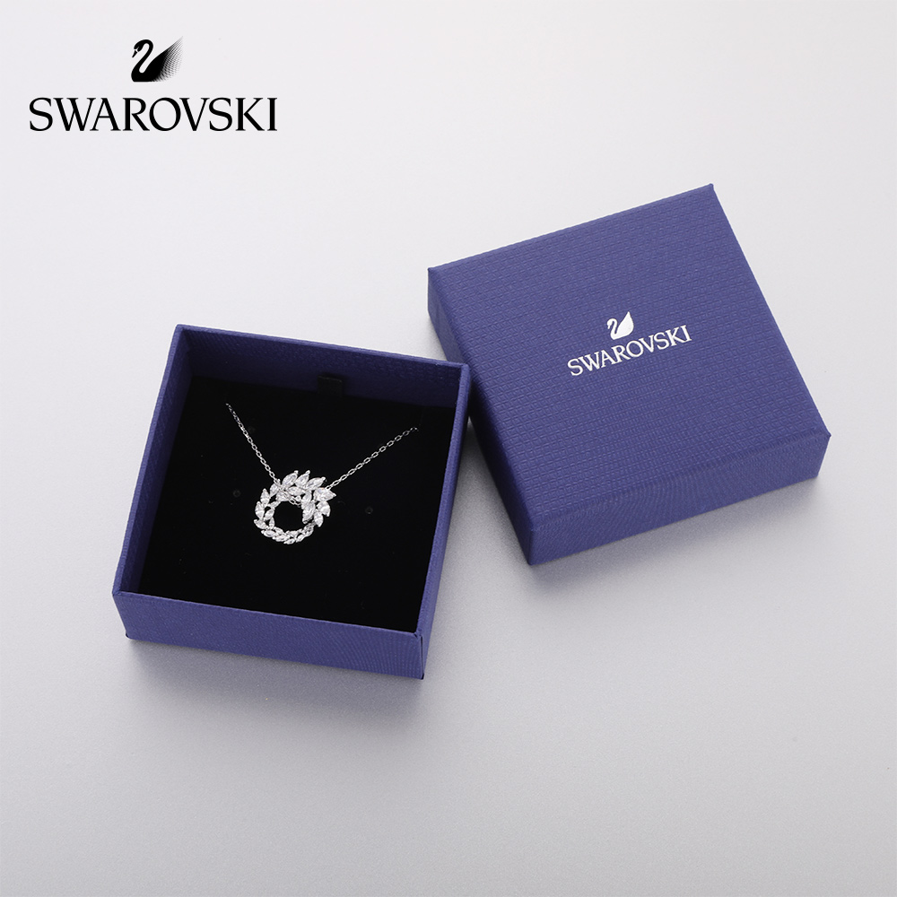 FLASH SALE 100% Swarovski Dây Chuyền Nữ LOUISON Lá xoắn ốc thanh lịch Vẻ đẹp tuyệt đẹp FASHION Necklace trang sức đeo Trang sức