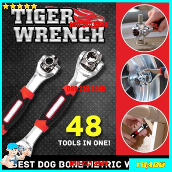 Cờ Lê Đa Năng 8 Đầu Xoay Tiger Wrench Nhật Bản Siêu Bền QE054