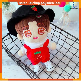 Set outfit yếm đỏ cho doll 20-22cm không kèm giày ( G3B04 )