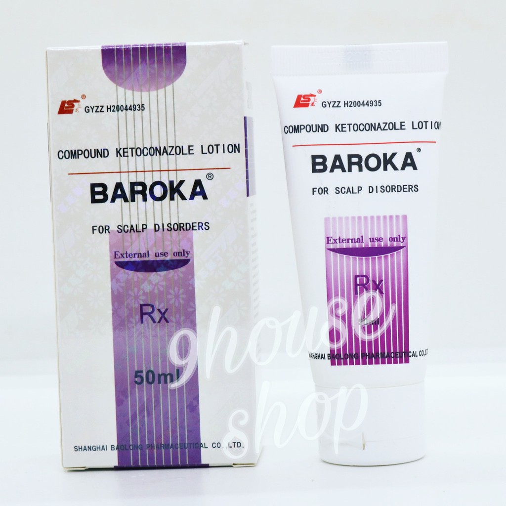 01 Tuýp Dầu gội BAROKA Hỗ Trợ Giảm Gàu Ngứa Da Đầu 50ml