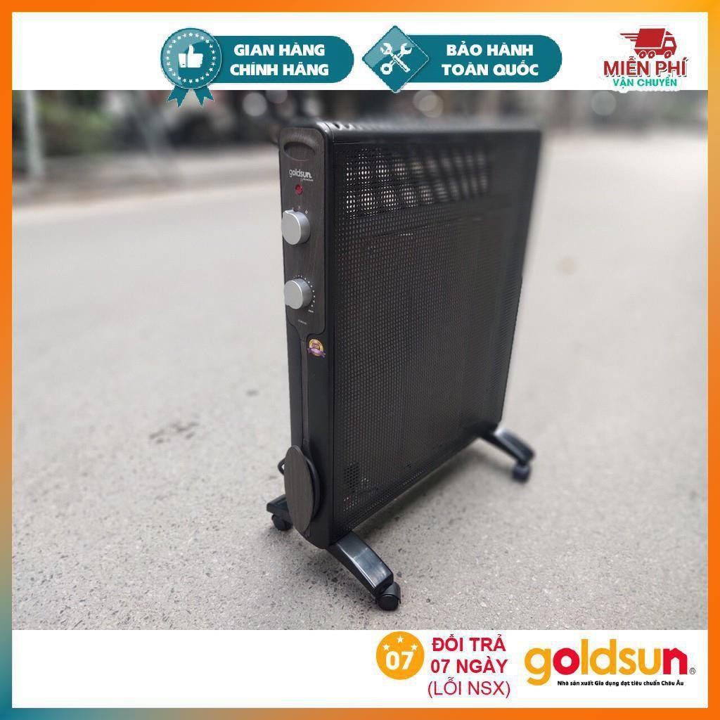 Máy Sưởi Mica Goldsun GPMH04M - Máy Sưởi Điều Khiển Cơ Mica Goldsun Premium GPMH04M (2200W) - Đen - Hàng Chính Hãng