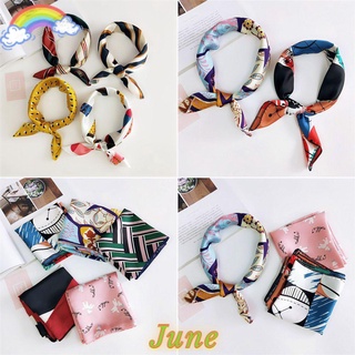 Khăn Choàng Cổ Bằng Lụa Satin Hình Vuông Phong Cách Cổ Điển Thời Trang Mùa Hè Tinh Tế Cho Nữ