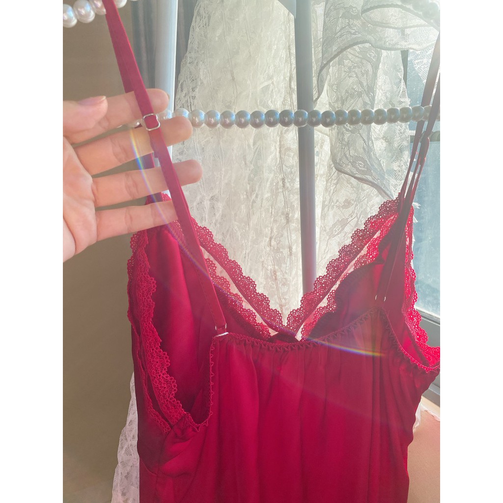 Sx 638 váy ngủ lụa satin - đầm ngủ cao cấp -Kellywang