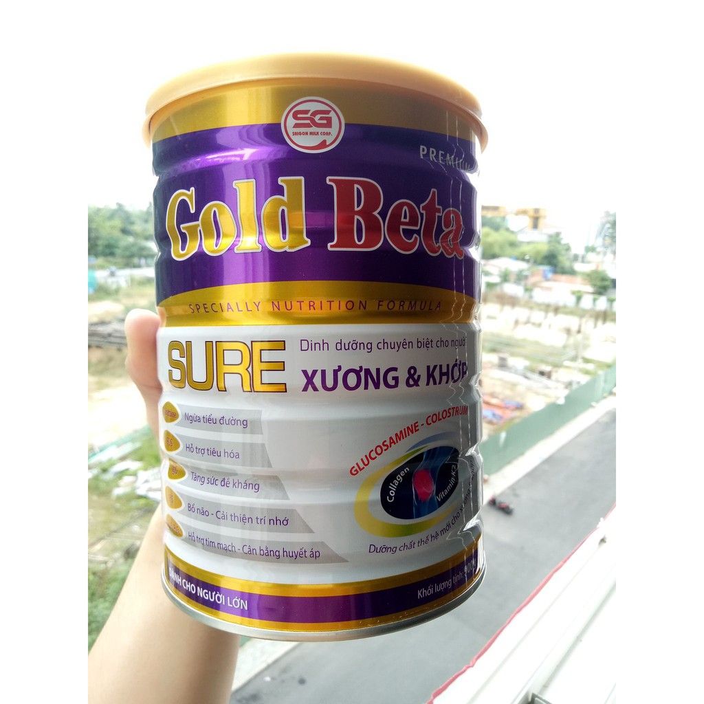 Sữa cho người già Gold Beta Sure 900g - SỮA XƯƠNG KHỚP GOLD BETA SURE