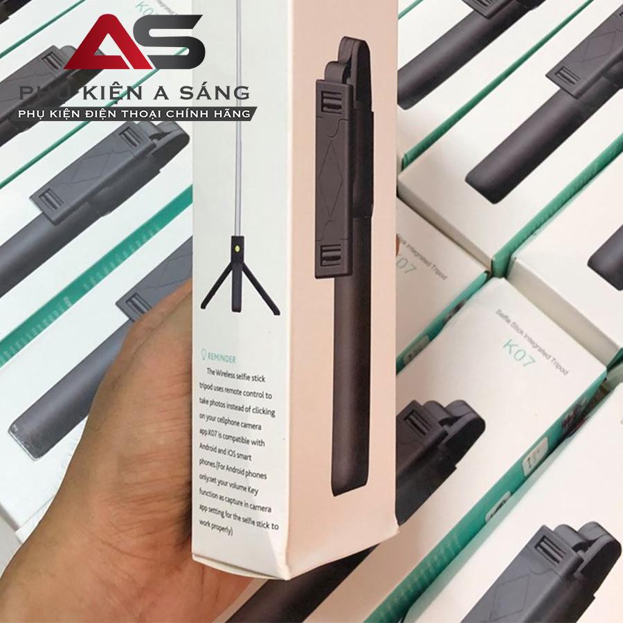 Gậy Chụp Ảnh K07 Bluetooth Selfie kèm Điều Khiển từ xa | BigBuy360 - bigbuy360.vn