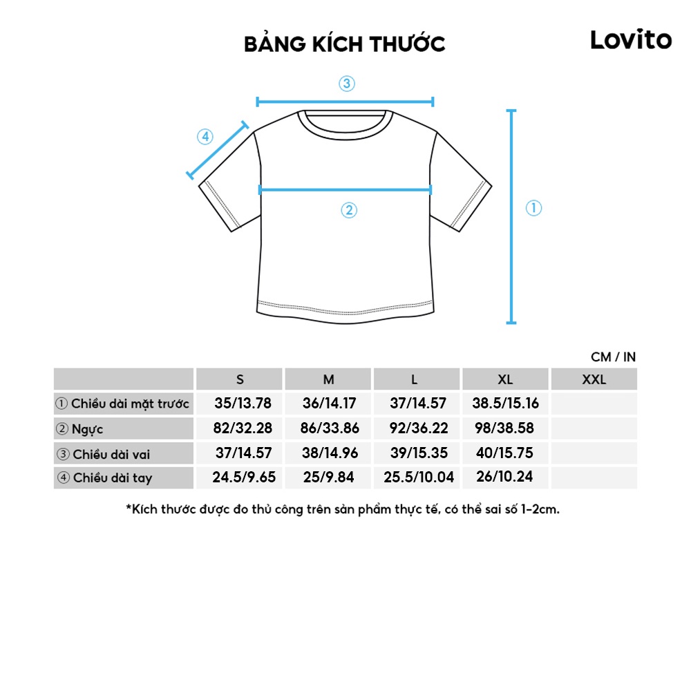Áo croptop Lovito tay phồng màu trơn L02114 (Màu đen) | BigBuy360 - bigbuy360.vn