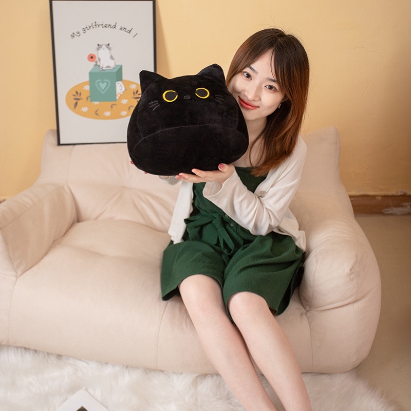 &lt;Chuyển phát nhanh&gt; 9-25 cm Búp bê mèo đen ngộ nghĩnh dễ thương nhồi bông mềm mèo đen sang trọng Gối trẻ em Đồ chơi cho bé gái