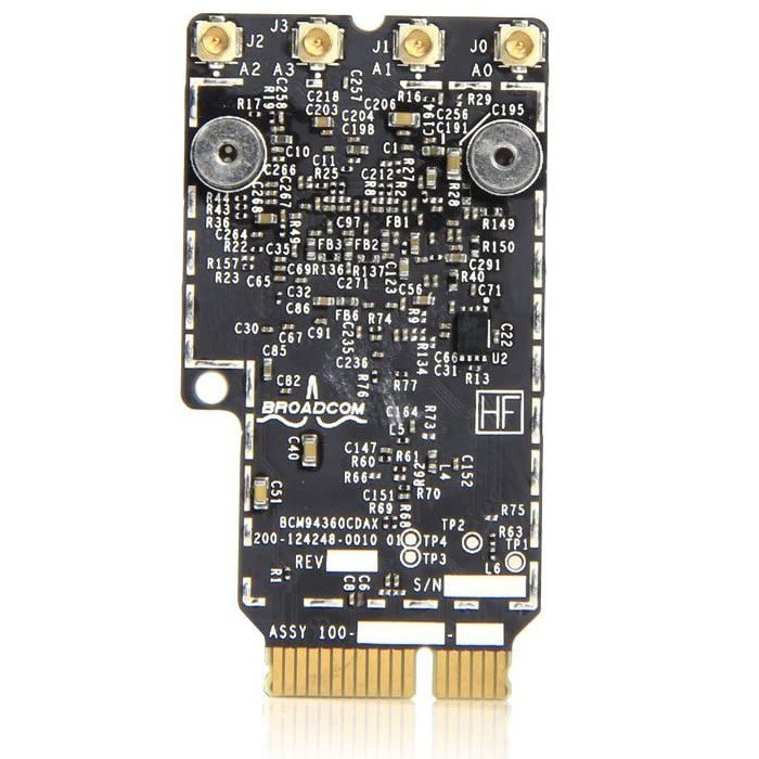 Card Wifi cho Macbook BCM94360CD/CD chipset Broadcom (Hackintosh - Chuẩn ốc H4)