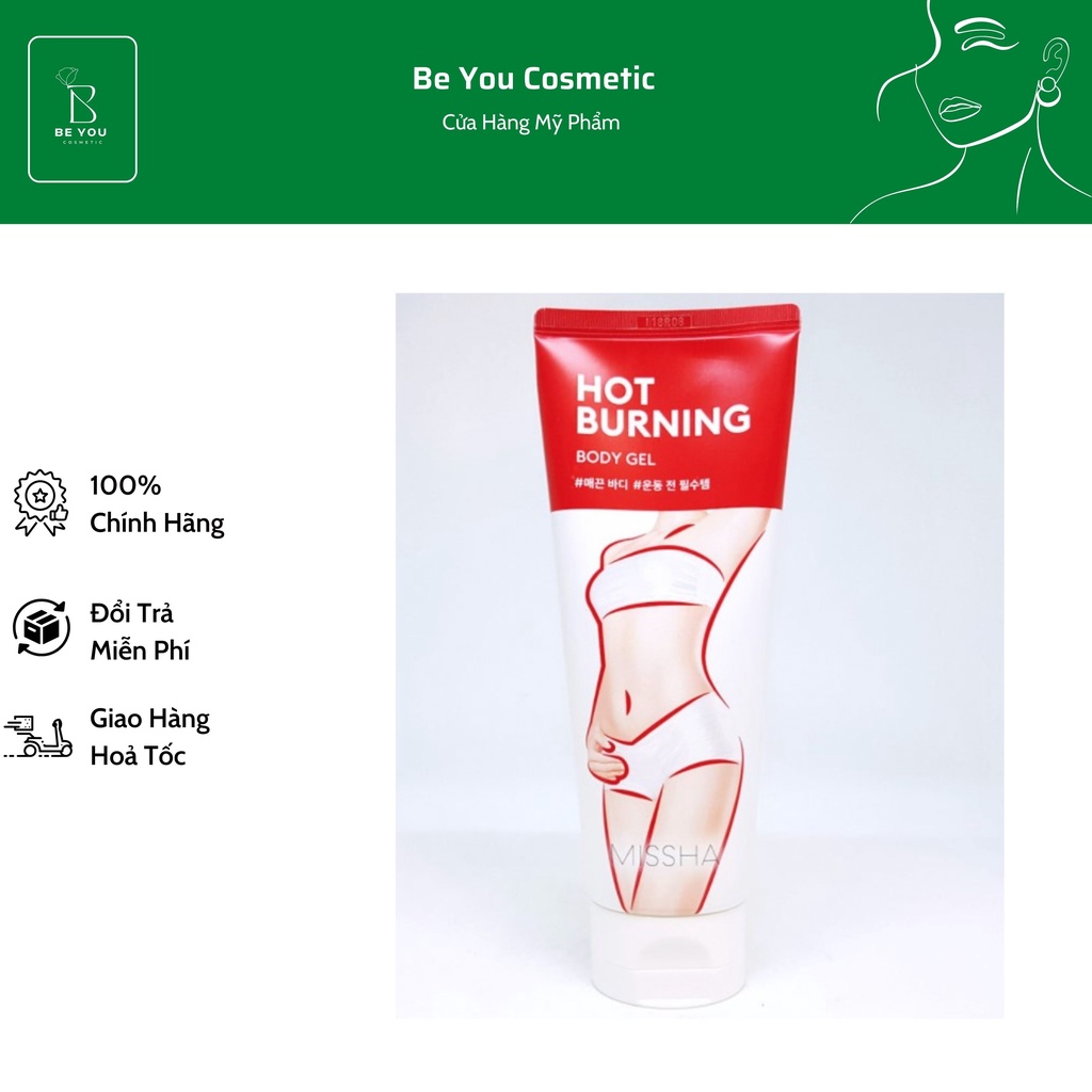 Kem Tan Mỡ Bụng Missha Hot Burning Perfect Body Gel 200ml