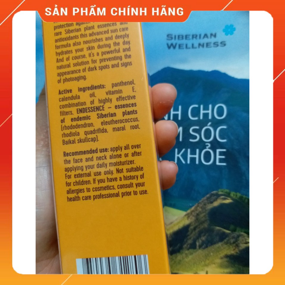 Kem chống nắng dùng cho mặt Siberian Wellness Sun Face Cream SPF 50 Siberi Nga | BigBuy360 - bigbuy360.vn