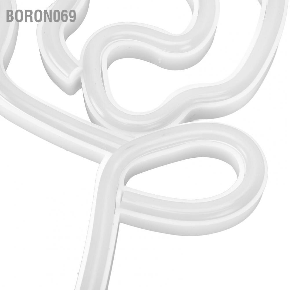Boron069 Đèn neon Hoa hồng Phong cách ngày lễ tình nhân Cầu hôn Lời tỏ cảnh đám cưới trang trí nội thất