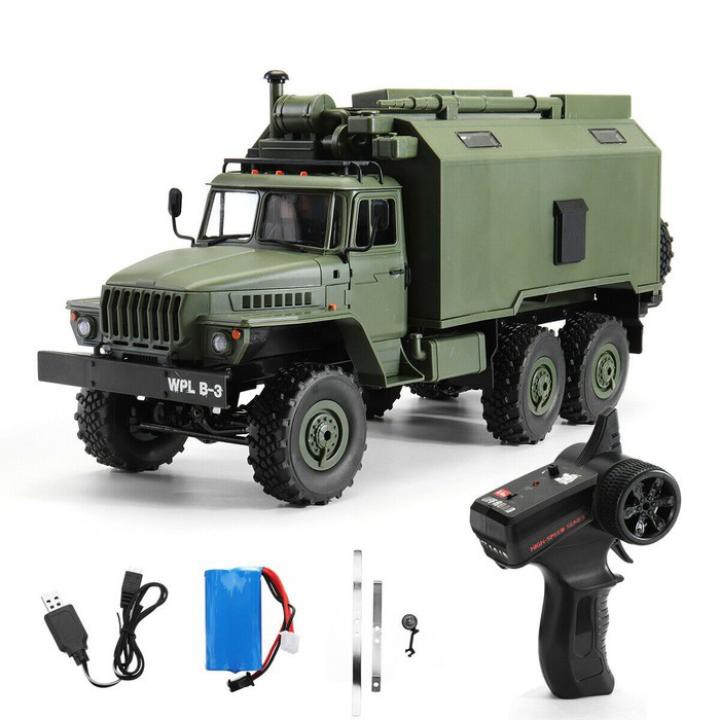 Xe Tải Quân Sự Wpl B36 Ural 1/16 2.4GHz 6Wd Nhông 3 Cầu Bằng Kim Loại Rc Car Military Truck Rock Crawle 6 Bánh Ural 4320