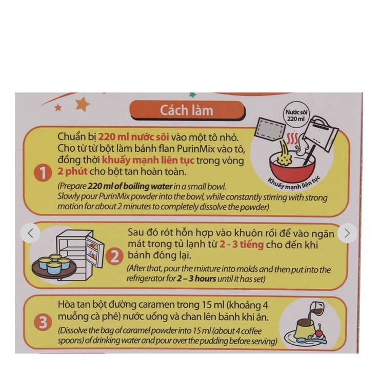 Bột làm bánh flan 55g