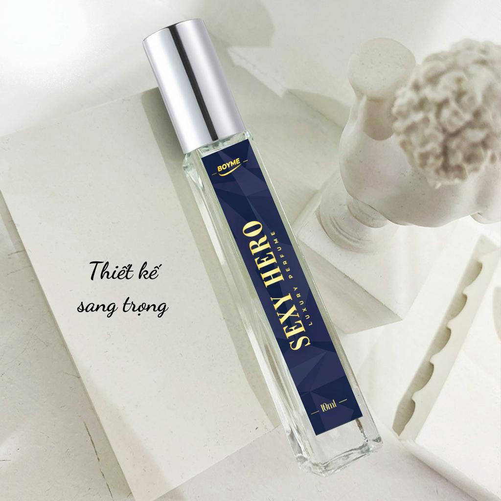 Nước Hoa Nam Chính Hãng Thơm Lâu SEXY HERO 10ml Lấy Cảm Hứng Từ Nước Pháp Huyền Thoại Hương Thơm Quyến Rũ Sang Trọng