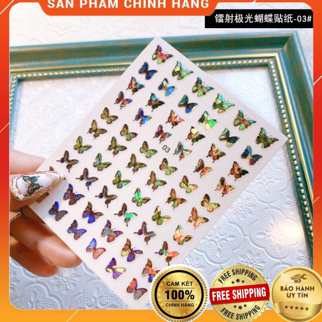 Stick bướm laze, stick bướm phản quang, sitck trang trí móng BEE NAILS shop | BigBuy360 - bigbuy360.vn