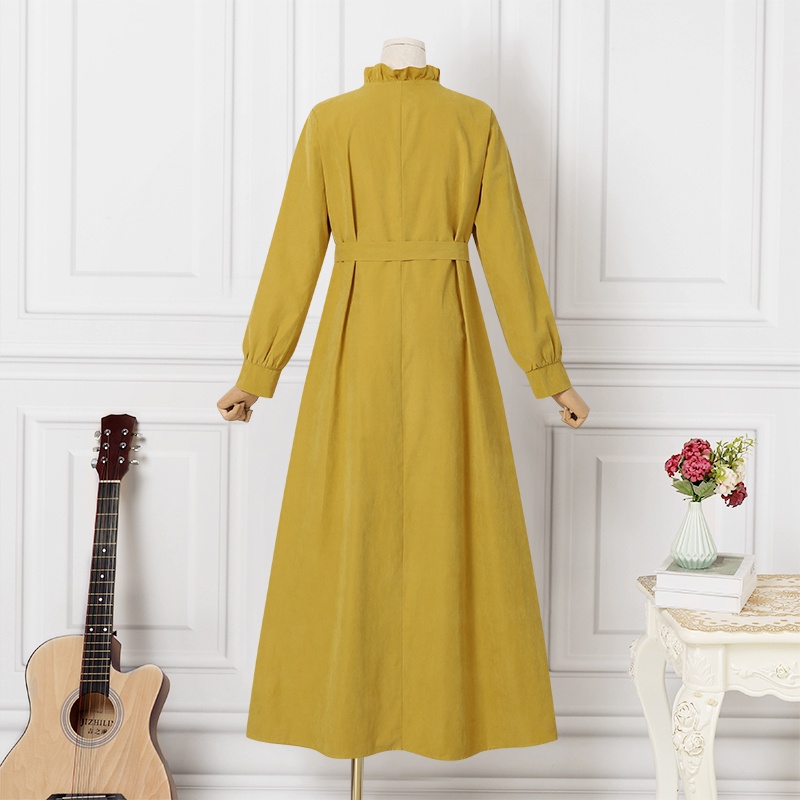 Đầm ZANZEA dáng chữ A cổ V tay phồng nữ tính thời trang