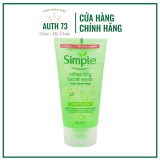 SỮA RỬA MẶT SIMPLE KIND TO SKIN REFRESHING FACIAL WASH GEL