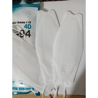 Khẩu trang y tế, Túi 10 Chiếc Khẩu Trang 4D KF94 Kháng Khuẩn, 3D mask,  Chống Bụi Mịn NT MASK. 3D mask hộp 50c