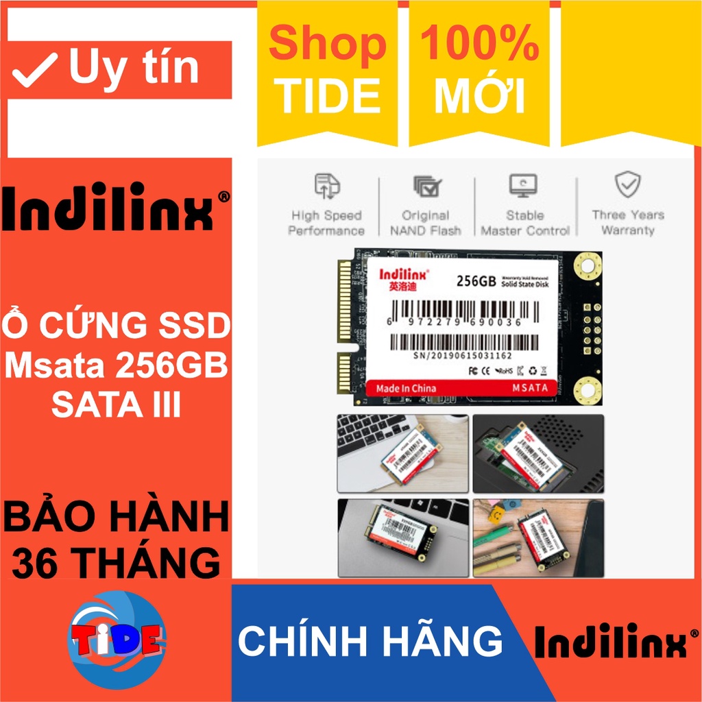 Ổ cứng SSD Msata Indilinx 256GB – CHÍNH HÃNG – Bảo hành 3 năm