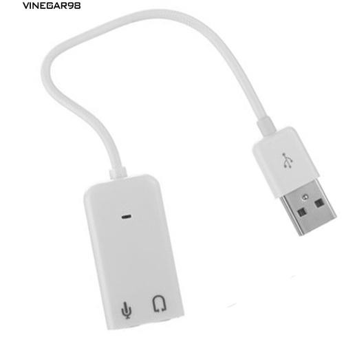 Card Âm Thanh Usb 2.0 3D Virtual 7.1 Cho Máy Tính